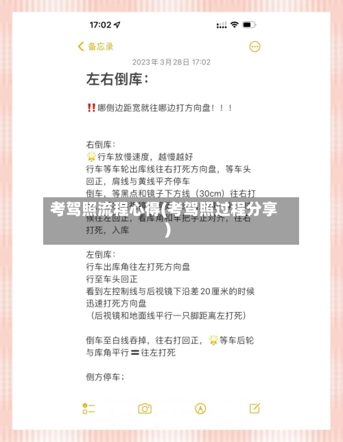 考驾照流程心得(考驾照过程分享)