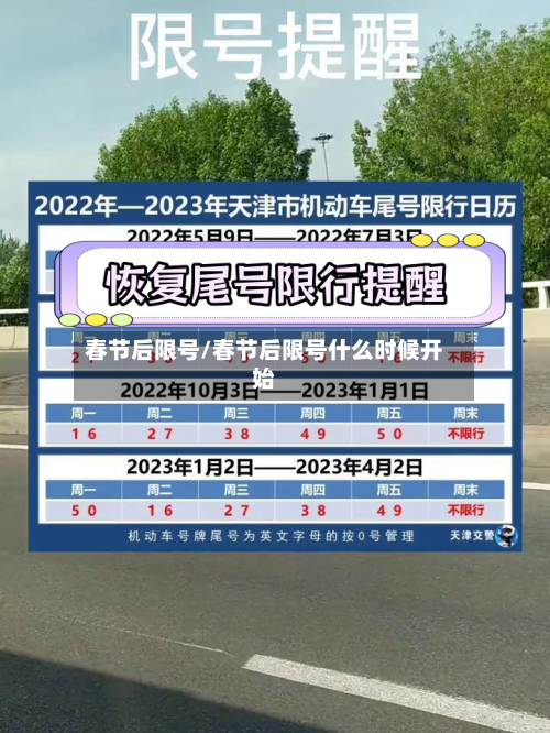 春节后限号/春节后限号什么时候开始-第2张图片