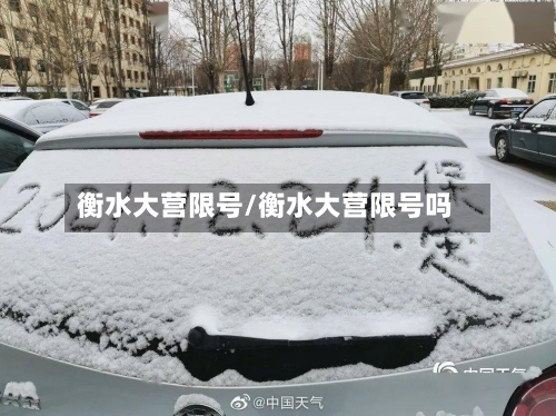 衡水大营限号/衡水大营限号吗-第3张图片