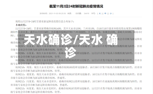天水确诊/天水 确诊-第2张图片