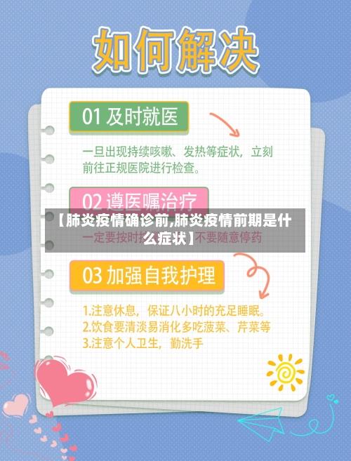 【肺炎疫情确诊前,肺炎疫情前期是什么症状】