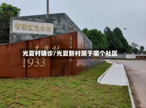 光夏村确诊/光夏新村属于哪个社区