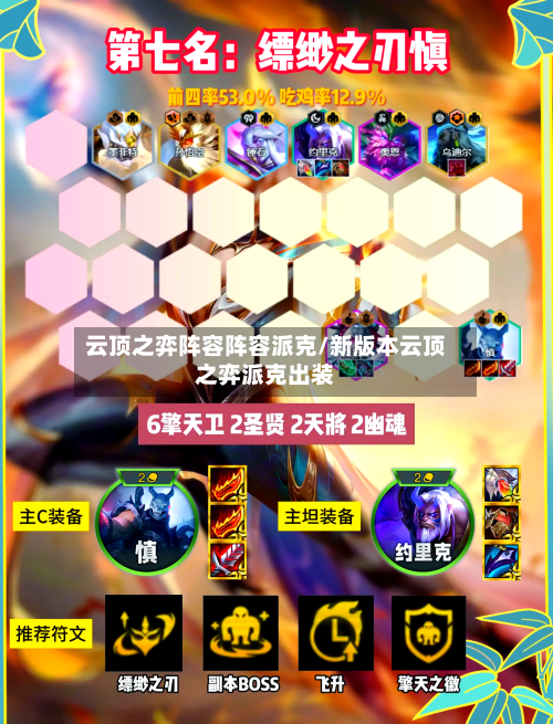 云顶之弈阵容阵容派克/新版本云顶之弈派克出装-第3张图片