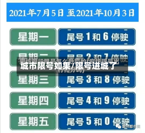 城市限号如果/限号进城了-第3张图片