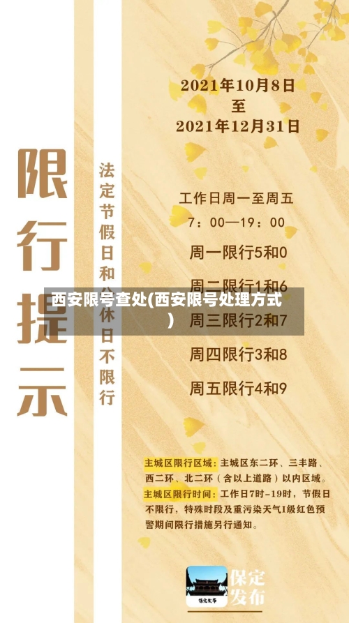 西安限号查处(西安限号处理方式)-第2张图片