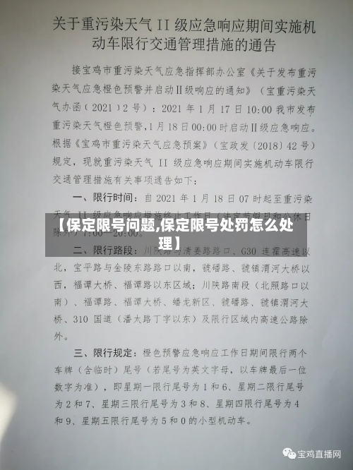 【保定限号问题,保定限号处罚怎么处理】-第3张图片