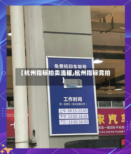 【杭州指标拍卖流程,杭州指标竞拍】