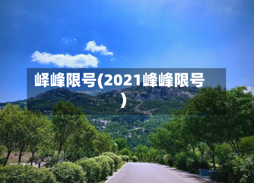 峄峰限号(2021峰峰限号)-第3张图片
