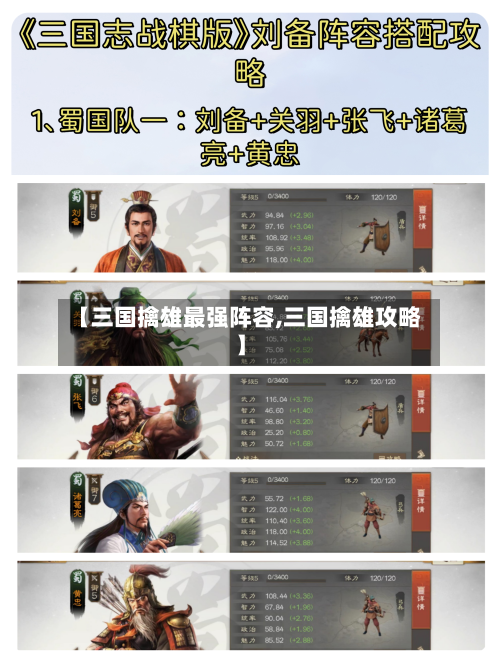 【三国擒雄最强阵容,三国擒雄攻略】