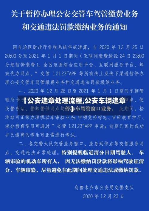 【公安违章处理流程,公安车辆违章】-第2张图片