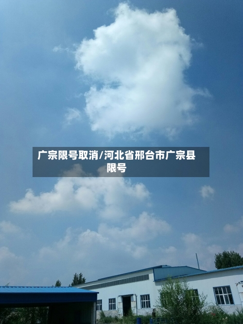 广宗限号取消/河北省邢台市广宗县限号-第2张图片