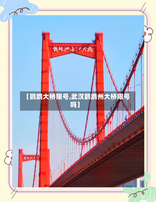 【鹦鹉大桥限号,武汉鹦鹉州大桥限号吗】-第2张图片