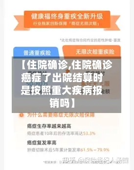 【住院确诊,住院确诊癌症了出院结算时是按照重大疾病报销吗】-第3张图片