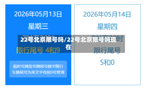 22号北京限号吗/22号北京限号吗现在