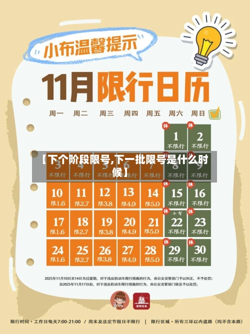 【下个阶段限号,下一批限号是什么时候】-第2张图片