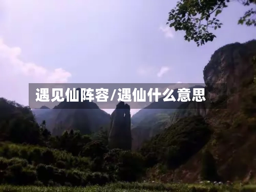 遇见仙阵容/遇仙什么意思