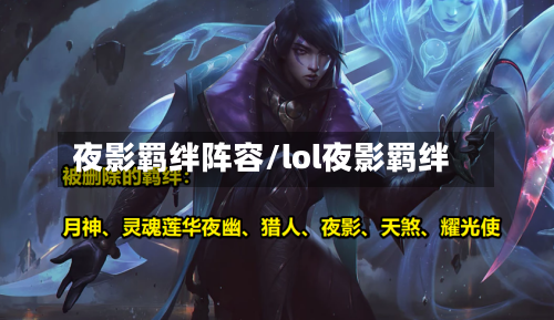 夜影羁绊阵容/lol夜影羁绊-第3张图片