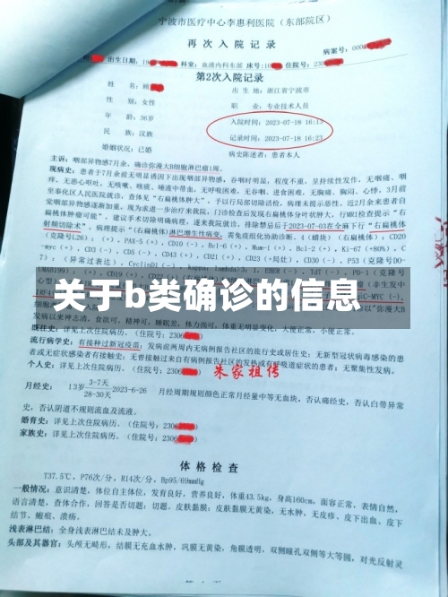 关于b类确诊的信息-第3张图片