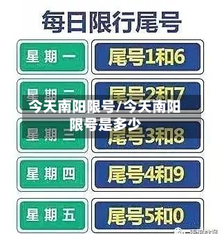 今天南阳限号/今天南阳限号是多少-第3张图片