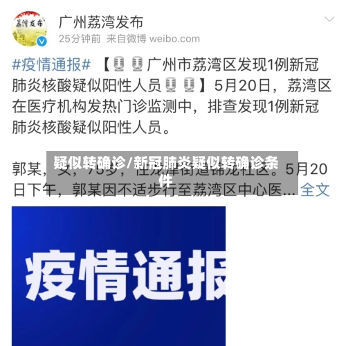 疑似转确诊/新冠肺炎疑似转确诊条件-第2张图片