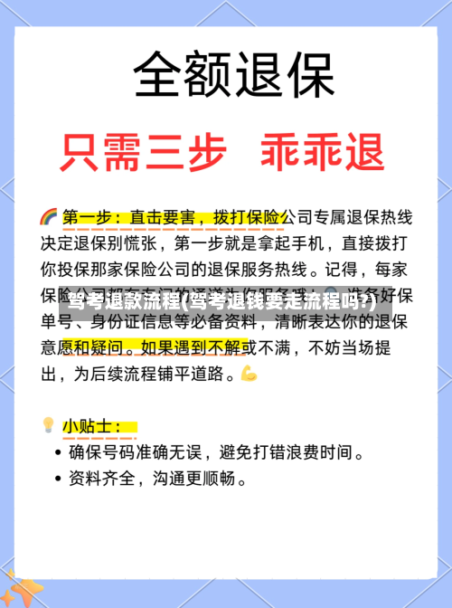 驾考退款流程(驾考退钱要走流程吗?)