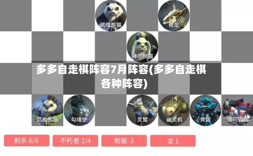 多多自走棋阵容7月阵容(多多自走棋各种阵容)-第2张图片