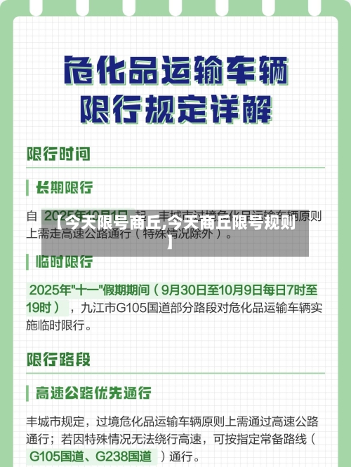 【今天限号商丘,今天商丘限号规则】-第2张图片