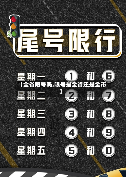 【全省限号吗,限号是全省还是全市】