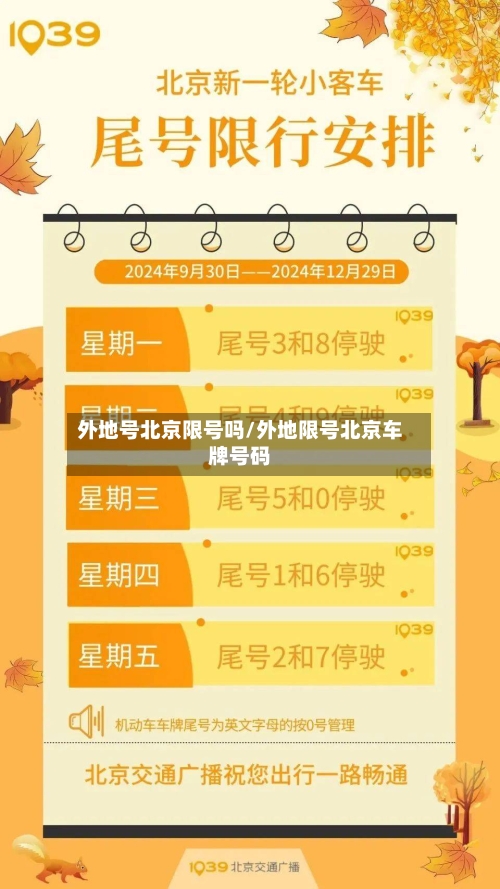 外地号北京限号吗/外地限号北京车牌号码