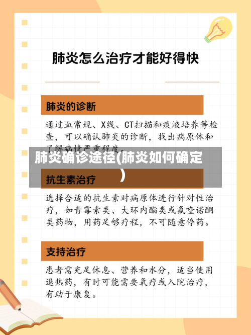 肺炎确诊途径(肺炎如何确定)