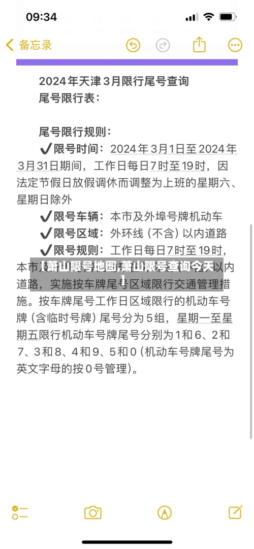 【萧山限号地图,萧山限号查询今天】-第2张图片