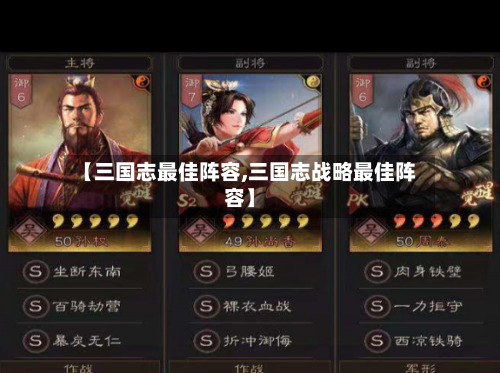 【三国志最佳阵容,三国志战略最佳阵容】