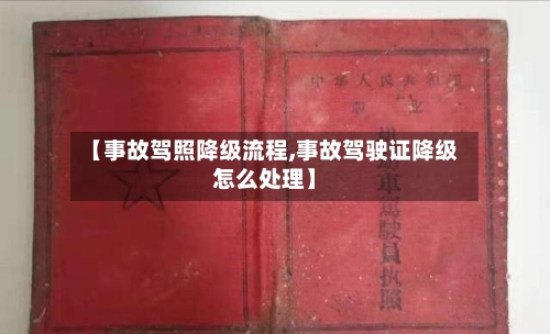 【事故驾照降级流程,事故驾驶证降级怎么处理】-第2张图片
