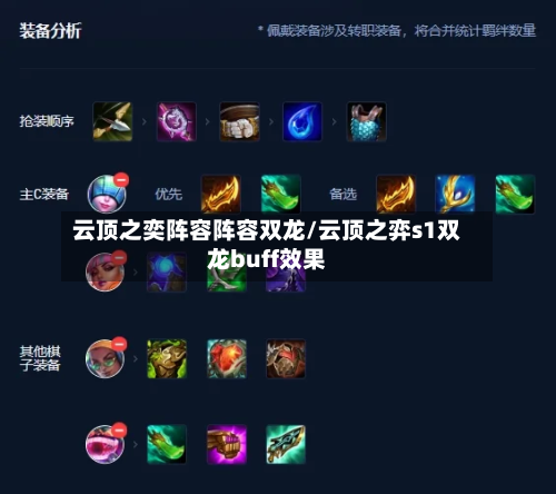 云顶之奕阵容阵容双龙/云顶之弈s1双龙buff效果-第3张图片