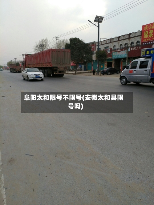 阜阳太和限号不限号(安徽太和县限号吗)-第2张图片
