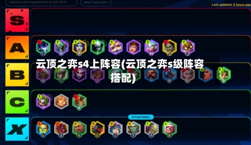云顶之弈s4上阵容(云顶之弈s级阵容搭配)-第3张图片
