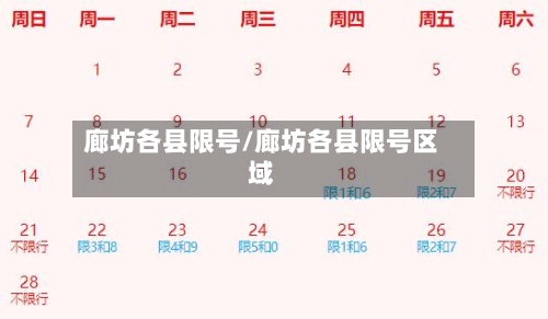 廊坊各县限号/廊坊各县限号区域-第3张图片