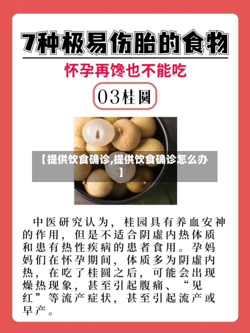 【提供饮食确诊,提供饮食确诊怎么办】