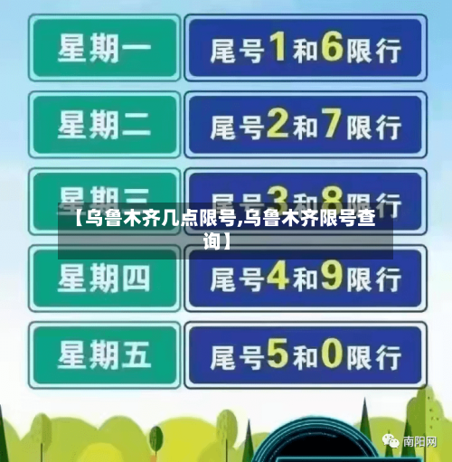 【乌鲁木齐几点限号,乌鲁木齐限号查询】