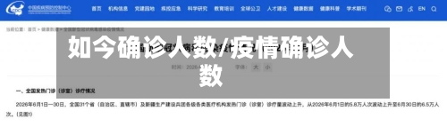 如今确诊人数/疫情确诊人数