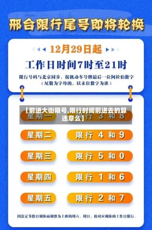 【前进大街限号,限行时间前进去的算违章么】-第3张图片