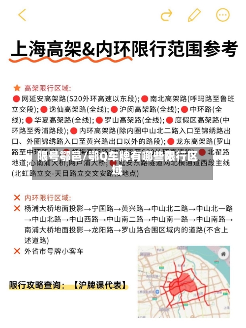 限号鄂邑/鄂Q车牌有哪些限行区域