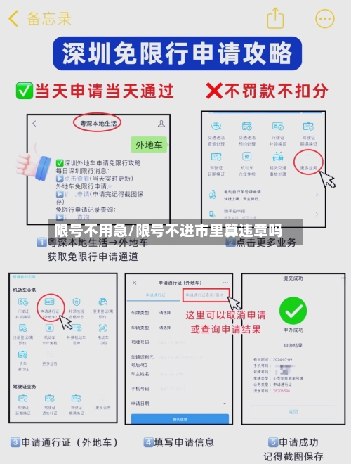 限号不用急/限号不进市里算违章吗-第3张图片