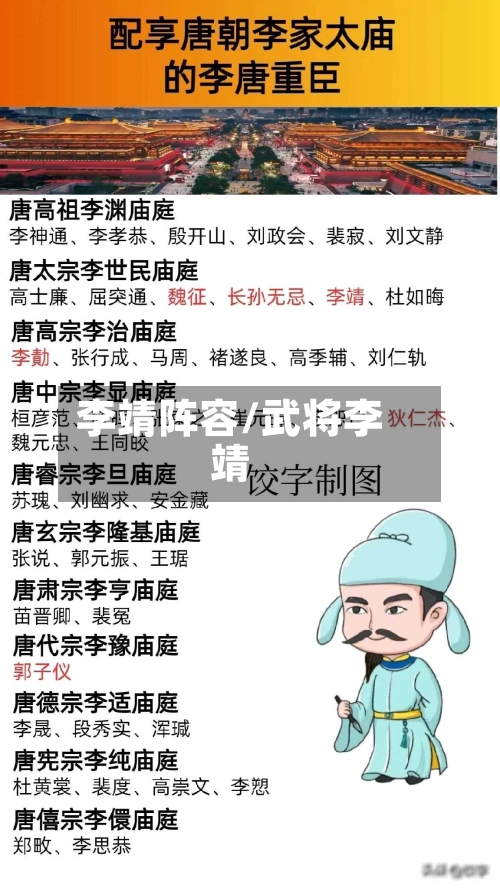 李靖阵容/武将李靖