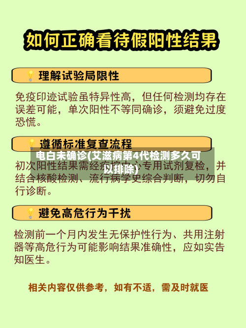 电白未确诊(艾滋病第4代检测多久可以排除)