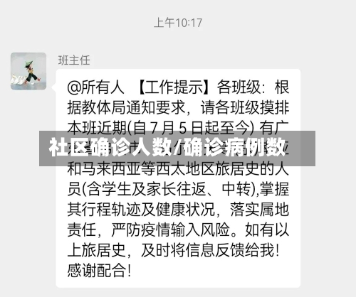 社区确诊人数/确诊病例数