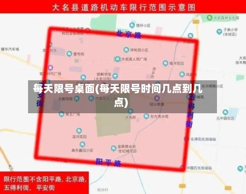 每天限号桌面(每天限号时间几点到几点)-第2张图片
