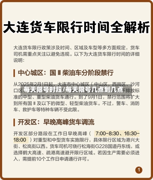 每天限号时段/每天限号几点到几点