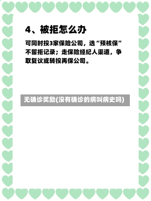 无确诊奖励(没有确诊的病叫病史吗)-第2张图片