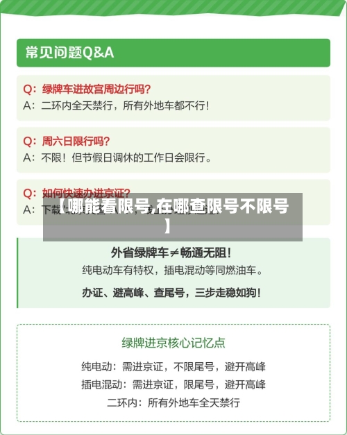 【哪能看限号,在哪查限号不限号】-第2张图片